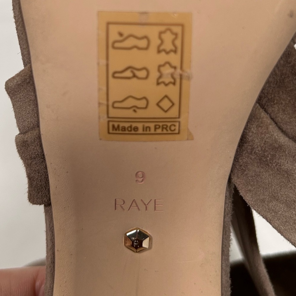 Raye Block Heel Open Toe Wrap Around Ankle Heels - image 7